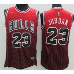 Chicago Bulls #23 Michael Jordan Red Black Resonate Fashion Jerseys
