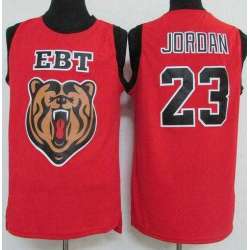 Chicago Bulls #23 Michael Jordan Red EBT High School Classic Stitched Jerseys