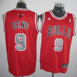 Chicago Bulls #9 Luol Deng Red Jerseys
