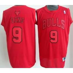 Chicago Bulls #9 Luol Deng Revolution 30 Swingman Red Big Color Jerseys