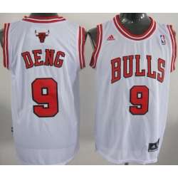 Chicago Bulls #9 Luol Deng Revolution 30 Swingman White Jerseys