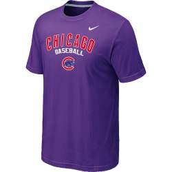 Chicago Cubs 2014 Home Practice T-Shirt - Purple