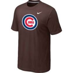 Chicago Cubs Nike Heathered Brown Club Logo T-Shirt