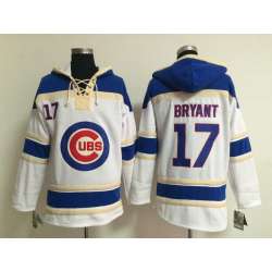 Chicago Cubs #17 Bryant White Hoodie