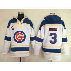 Chicago Cubs #3 Ross White Sawyer Hooded Sweatshirt Baseball Stitched Hoodie