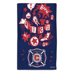 Chicago Fire Baby Burp Cloth 10x17 Special Order