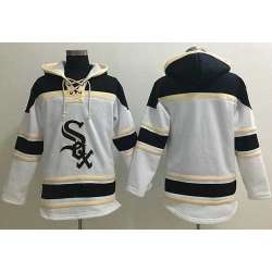 Chicago White Sox Customized White Men's Stitched Baseball Hoodie