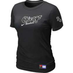 Chicago White Sox Nike Women\'s Black Away Practice T-Shirt