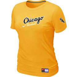 Chicago White Sox Nike Women\'s Yellow Away Practice T-Shirt