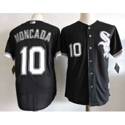 Chicago White Sox #10 Moncada Black New Cool Base Stitched Jersey