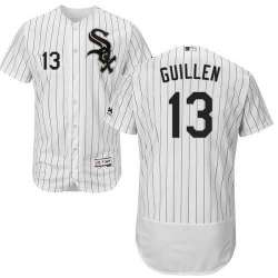 Chicago White Sox #13 Ozzie Guillen White Flexbase Stitched Jersey DingZhi