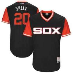 Chicago White Sox #20 Tyler Saladino Sally Majestic Black 2017 Players Weekend Jersey JiaSu