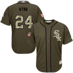 Chicago White Sox #24 Early Wynn Green Salute to Service Stitched Baseball Jersey Jiasu