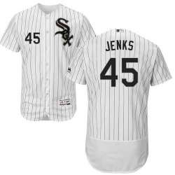 Chicago White Sox #45 Bobby Jenks White Flexbase Stitched Jersey DingZhi