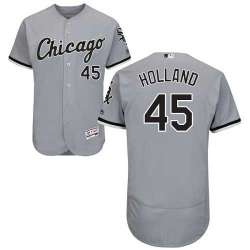 Chicago White Sox #45 Derek Holland Gray Flexbase Stitched Jersey DingZhi