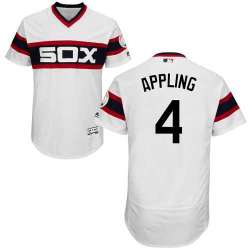 Chicago White Sox #4 Luke Appling White Cooperstown Collection Flexbase Stitched Jersey DingZhi