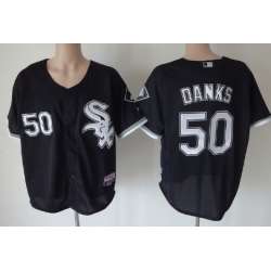Chicago White Sox #50 John Danks Black Jerseys