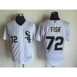 Chicago White Sox #72 Carlton Fisk White 2016 Flexbase Collection Stitched Baseball Jersey
