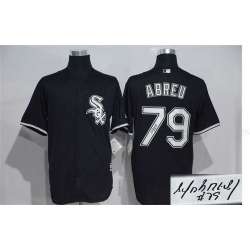 Chicago White Sox #79 Jose Abreu Black New Cool Base Stitched Signature Edition Jersey