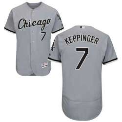 Chicago White Sox #7 Jeff Keppinger Gray Flexbase Stitched Jersey DingZhi
