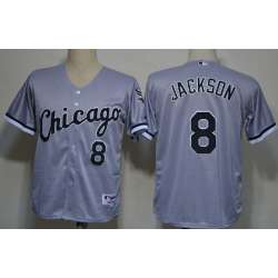 Chicago White Sox #8 Bo Jackson Gray Jerseys