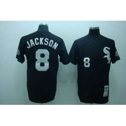 Chicago White Sox #8 Jackson black Jerseys