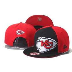 Chiefs Team Logo Black & Red Adjustable Hat GS