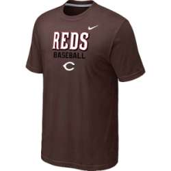 Cincinnati Reds 2014 Home Practice T-Shirt - Brown