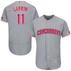 Cincinnati Reds #11 Barry Larkin Gray Flexbase Stitched Jersey DingZhi