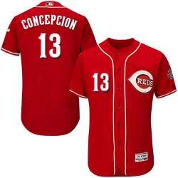 Cincinnati Reds #13 Dave Conception Red Flexbase Stitched Jersey DingZhi
