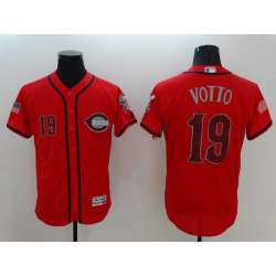 Cincinnati Reds #19 Joey Votto Red USA Independence Day 2016 Flexbase Collection Stitched Baseball Jersey