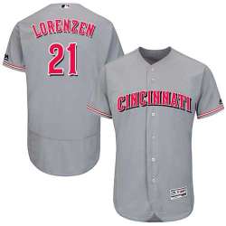 Cincinnati Reds #21 Michael Lorenzen Gray Flexbase Stitched Jersey DingZhi