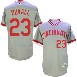 Cincinnati Reds #23 Adam Duvall Gray Cooperstown Collection Flexbase Stitched Jersey DingZhi