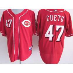 Cincinnati Reds #47 Johnny Cueto Red Jerseys