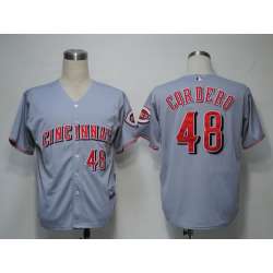 Cincinnati Reds #48 Cordero Grey Cool Base Jerseys