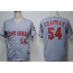 Cincinnati Reds #54 Chapman Gray Jerseys