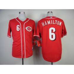 Cincinnati Reds #6 Hamilton Red Cool Base Jerseys