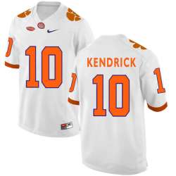 Clemson Tigers 10 Derion Kendrick White College Football Jersey DingZhi