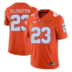 Clemson Tigers #23 Andre Ellington Orange With Diamond Logo College Football Jersey DingZhi