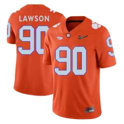 Clemson Tigers #90 Shaq Lawson Orange With Diamond Logo College Football Jersey DingZhi