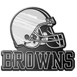 Cleveland Browns Auto Emblem - Silver