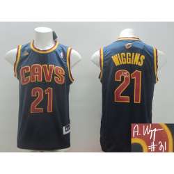 Cleveland Cavaliers #21 Andrew Wiggins Swingman Navy Blue Signature Edition Jerseys