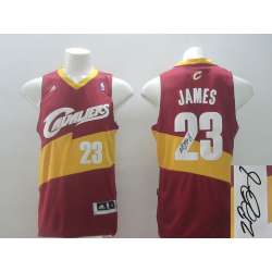 Cleveland Cavaliers #23 LeBron James 2014 Swingman Red Signature Edition Jerseys