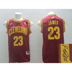 Cleveland Cavaliers #23 LeBron James Swingman Red Signature Edition Jerseys