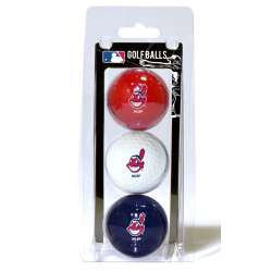 Cleveland Indians 3 Pack of Golf Balls - Special Order