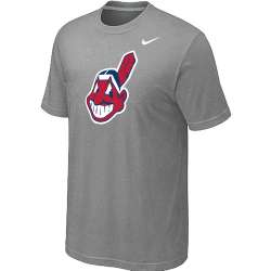 Cleveland Indians Heathered Nike L.Grey Blended T-Shirt