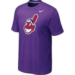 Cleveland Indians Heathered Nike Purple Blended T-Shirt