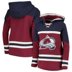 Colorado Avalanche Red Men\'s Customized All Stitched Hooded Sweatshirt