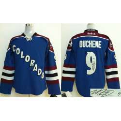 Colorado Avalanche #9 Duchene Blue Signature Edition Jerseys