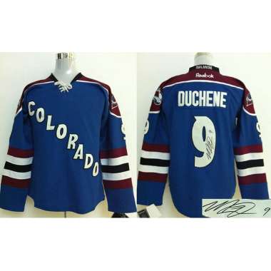 Colorado Avalanche #9 Duchene Blue Signature Edition Jerseys